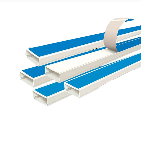 Canaleta Autoadhesiva Genemax con Accesorios Blanco